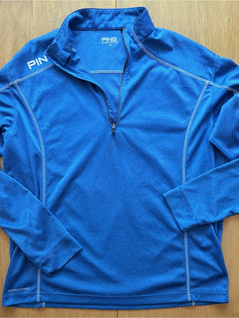 PING Men's Royal Blue Quarter-Zip Performance Pullover
